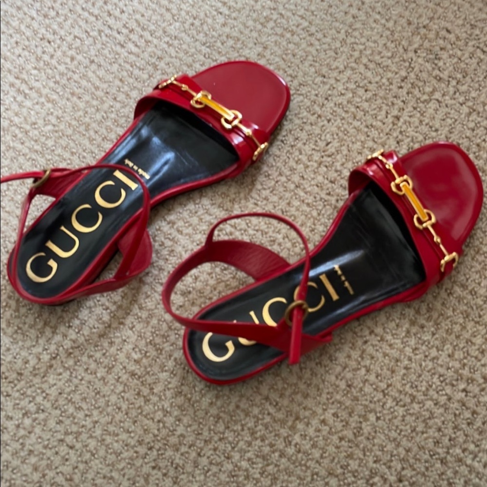 Gucci Leather Sandals